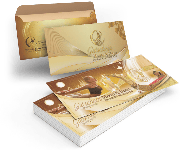 Massage-Geschenk-Gutschein von Moon & Ram Thai Massagesalon in Frohburg – Wellness und Entspannung verschenken